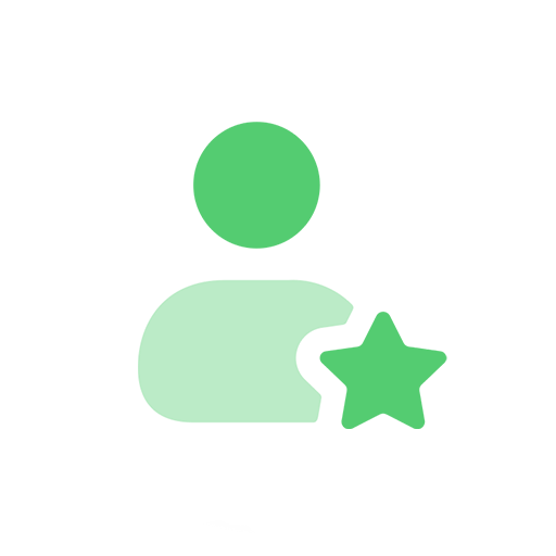 Icon indicating review given by person