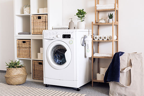 a laundry room with a washer and dryer.