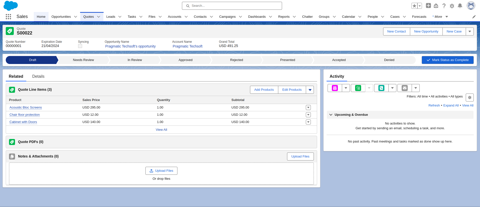 Pragmatic Odoo Salesforce Connector