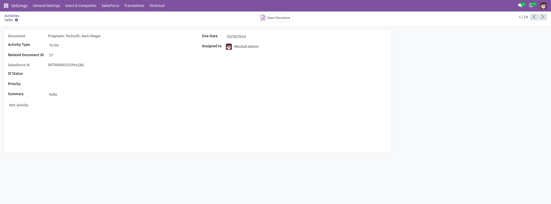 Pragmatic Odoo Salesforce Connector