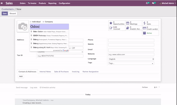 Google Map Integration With Odoo - Pragmatic
