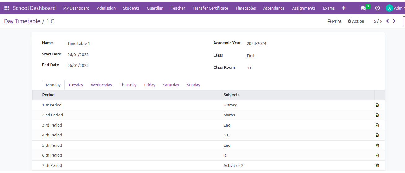 Odoo School Management System - Pragmatic Techsoft - Pragmatic