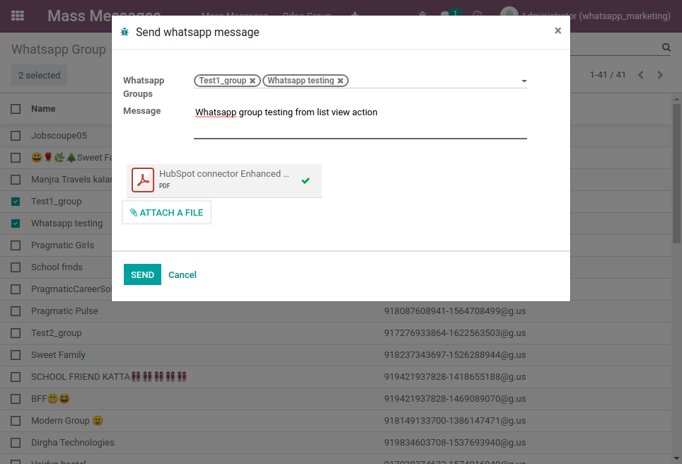 odoo whatsapp marketing integration| Pragmatic Techsoft