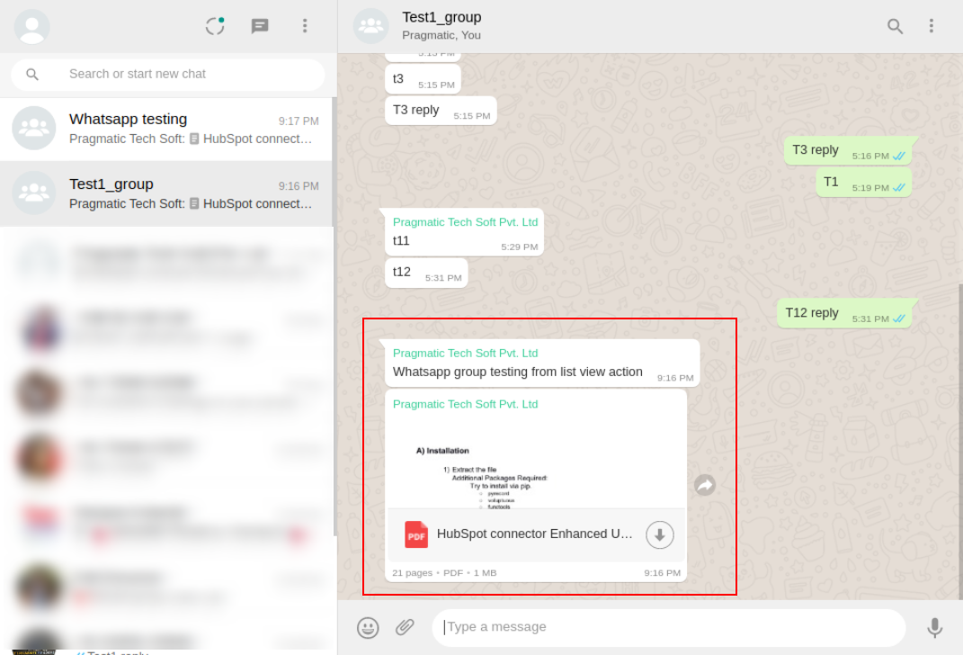 Whatsapp | Pragmatic Techsoft