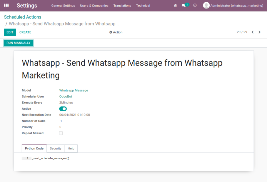 odoo whatsapp marketing integration| Pragmatic Techsoft