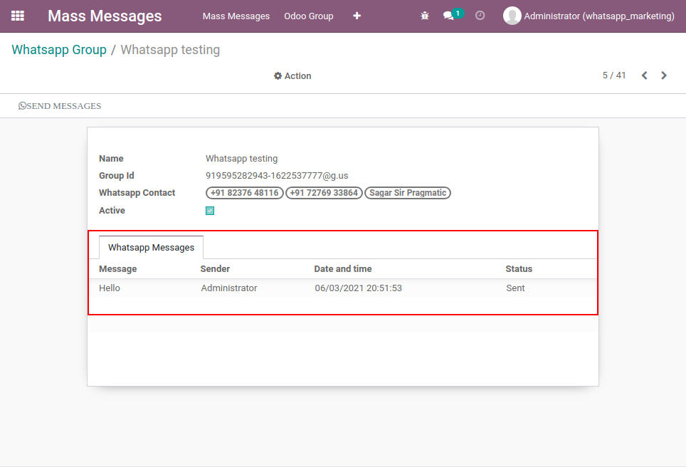 odoo whatsapp marketing integration| Pragmatic Techsoft