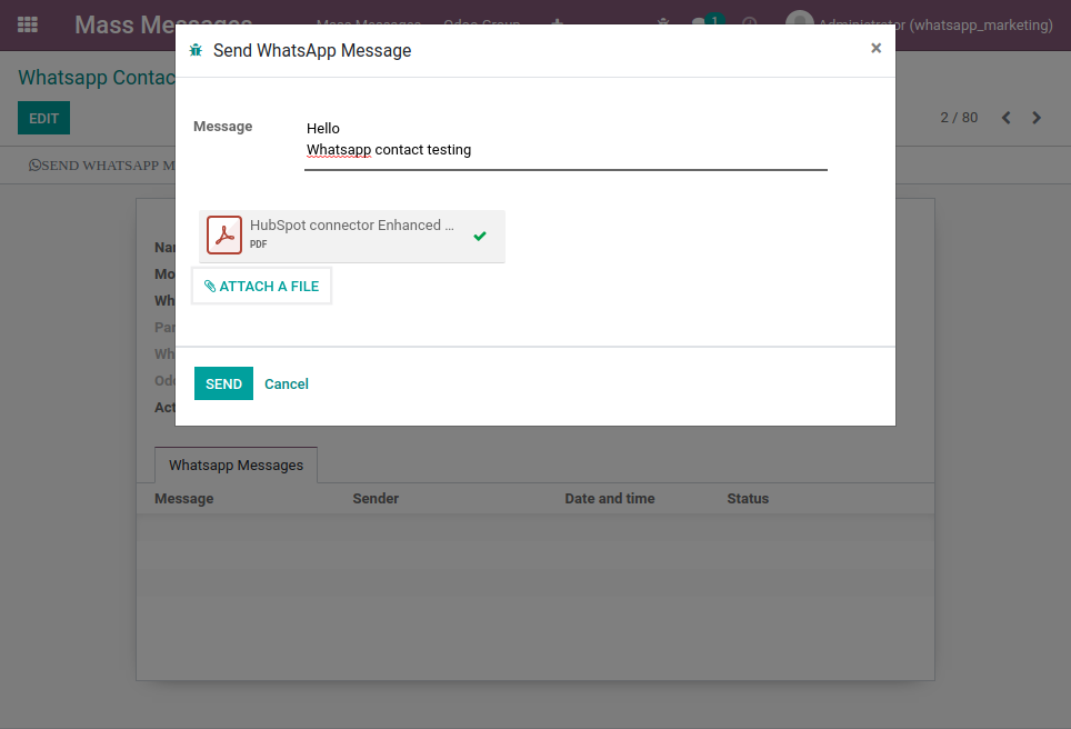 odoo whatsapp marketing integration| Pragmatic Techsoft